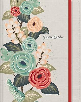 Picture of Rvr60, Santa Biblia, Edición Para Notas, Tapa Dura/Tela, Floral Cierre Elástico