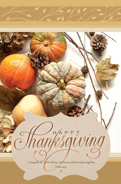 Picture of O Magnify The Lord Thanksgiving Regular Size Bulletin
