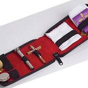 Koleys K714 7 Host Cap Sick Call Set 4" x 6" Leather Case