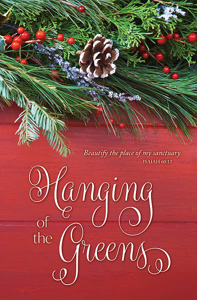 Picture of Hanging of the Greens Christmas Regular Size Bulletin