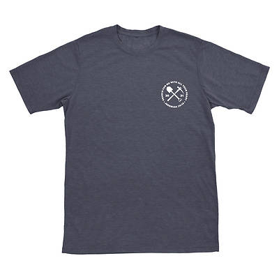 Picture of Vacation Bible School VBS 2021 Destination Dig Unearthing the Truth About Jesus Blue Map T-shirt - Adult 3XL