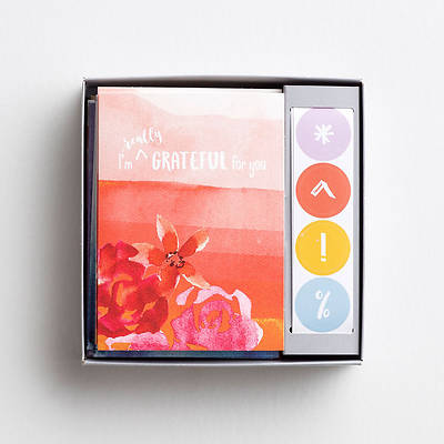 Picture of Uniquely Created Boxed Cards Assorted With Stickers (Box 16 Premium)