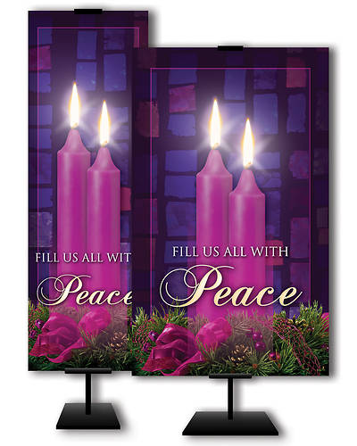 Picture of Fill Us All With Peace Advent 3'x 5' Banner