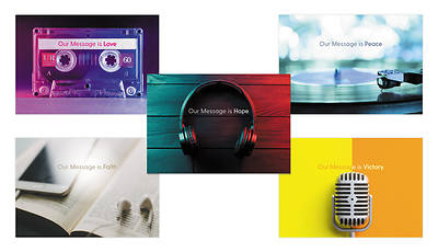 Picture of Vacation Bible School VBS 2021 A New Song The Message in Our Music Inspirational Posters PK5