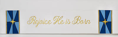 Picture of Word Series White Christmas Altar Frontal