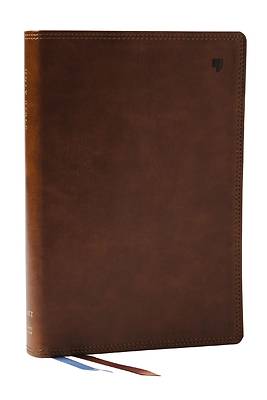 Picture of Net Bible, Large Print Thinline with Cross References, Brown Leathersoft, Comfort Print