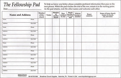 Picture of Attendance Pad