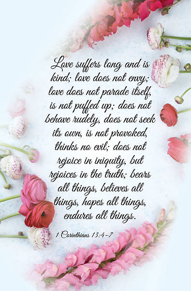 Picture of Love Rejoices Wedding Regular Size Bulletin