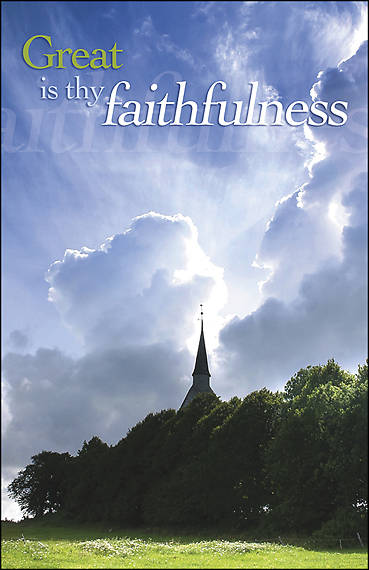 Picture of Great Is Thy Faithfulness Bulletin - Pack of 100