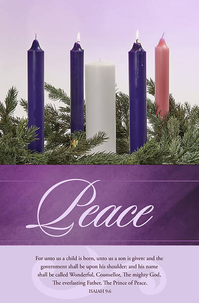 Picture of Peace Advent Week 2 Regular Size Bulletin