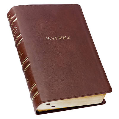 Picture of KJV Study Bible Merlot Full Grain Leather