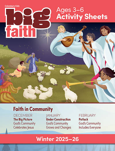 Picture of Cokesbury Kids Big Faith Winter 2025-26 Activity Sheets Ages 3-6