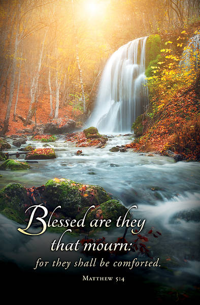 Picture of Blessed Are They That Mourn Funeral Regular Size Bulletin