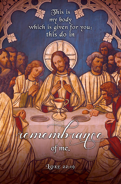 Picture of Fine Art Lord's Supper Bulletin Regular Luke 22:19