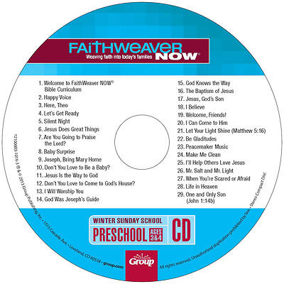 FaithWeaver NOW Preschool CD Winter 2025-2026