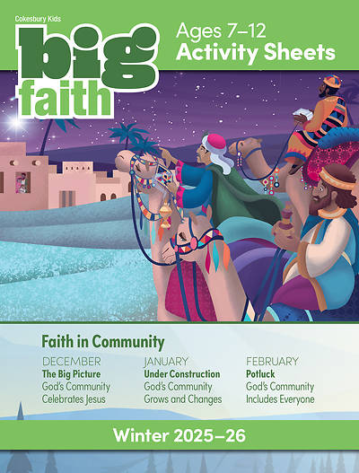 Picture of Cokesbury Kids Big Faith Winter 2025-26 Activity Sheets Ages 7-12