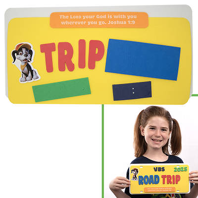 Picture of VBS 2025 Road Trip License Plate (Pkg of 12)