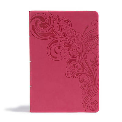 Picture of CSB Giant Print Reference Bible, Pink Leathertouch