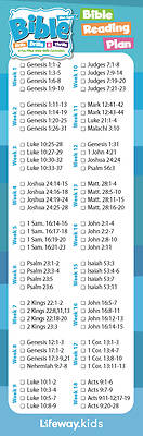 Picture of Bible Skills Drills and Thrills Blue Cycle Bible Reading Plan Bookmark (Pkg 25)