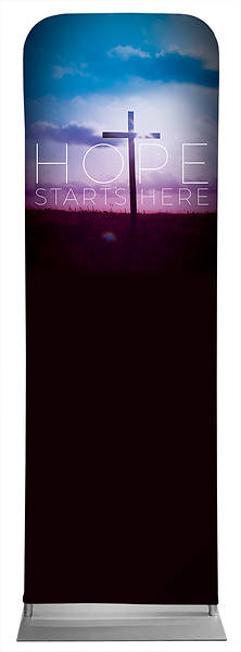 Hope Starts Here Lent Sleeve Banner