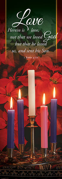 Picture of Love Herein is Love Advent Banner 2x6 Vinyl