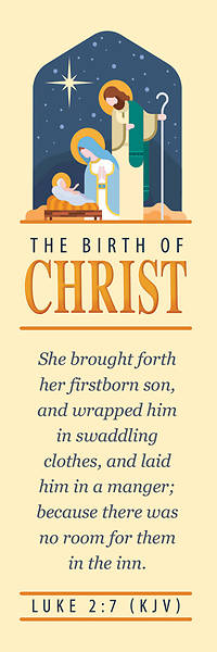 Picture of Kids Christmas The Birth of Christ Bookmark