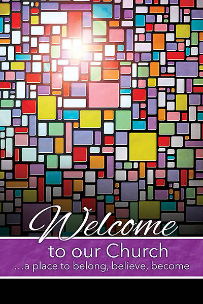Picture of Welcome to Our Church Folder - 2 Peter 3:18 Package of 12