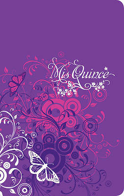 Picture of Rvr 1960 Biblia MIS Quince, Amatista Con Mariposas Símil Piel