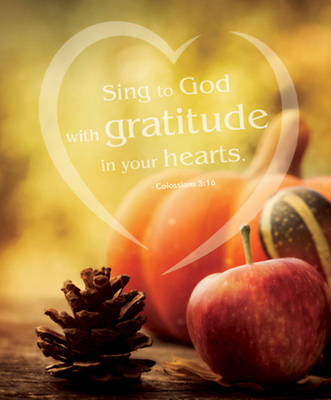 Picture of Gratitude Thanksgiving Bulletin, Large (Pkg of 50)