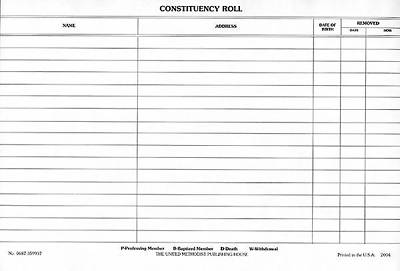 Picture of Constituency Roll (Pkg of 50)