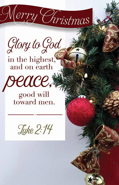Picture of Glory To God Merry Christmas Regular Size Bulletin