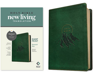 Picture of NLT Personal Size Giant Print Bible, Filament Enabled Edition (Leatherlike, Evergreen Mountain )