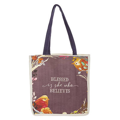 Picture of Blessed Is She Who Believes Tote Bag