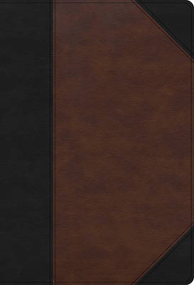 Picture of CSB Super Giant Print Reference Bible, Black/Brown Leathertouch
