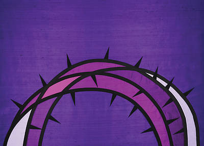 Picture of Crown of Thorns Grape Dupioni Altar Frontal