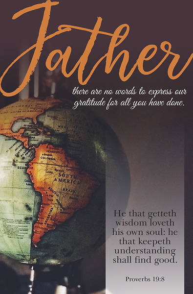 Picture of No Words Father's Day Regular Size Bulletin