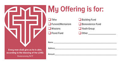Picture of My Offering is For: Offering Envelope