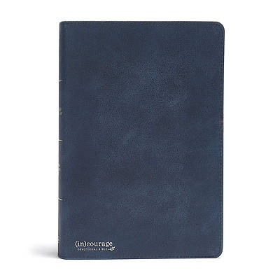 Picture of CSB (In)Courage Devotional Bible, Navy Genuine Leather