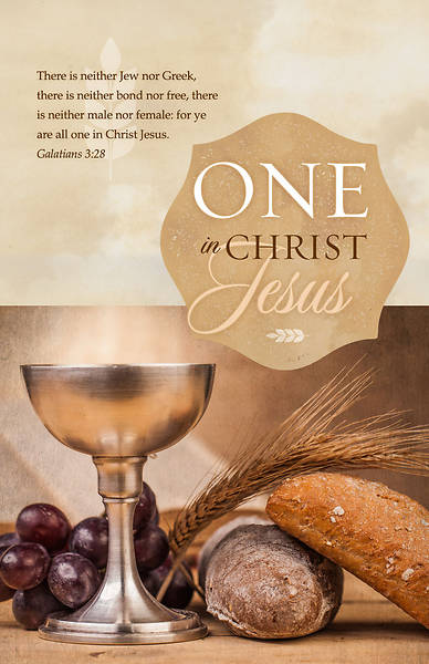 Picture of One in Christ Jesus Communion Bulletin Galatians 3:28, KJV