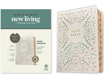 Picture of NLT Wide Margin Bible, Filament Enabled (Leatherlike, Grace & Bloom, Indexed, Red Letter)