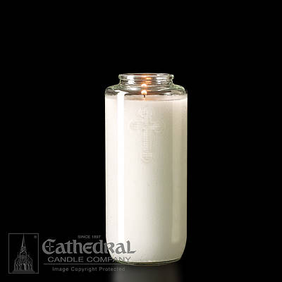 Cathedral 5-Day Glass Offering Candle - Crystal