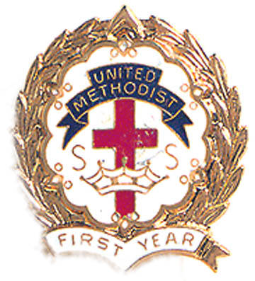 Picture of Cross and Crown Pin One Year United Methodist