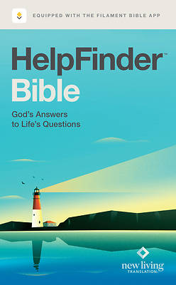 Helpfinder Bible Nlt, Filament Enabled (Hardcover, Harbor Blue, Red Letter)