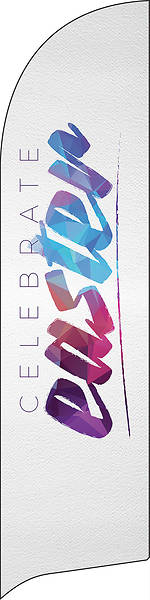 Celebrate Easter Colors Flag Banner