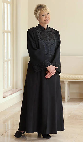 Picture of WomenSpirit Esther with Brocade Custom Black Robe