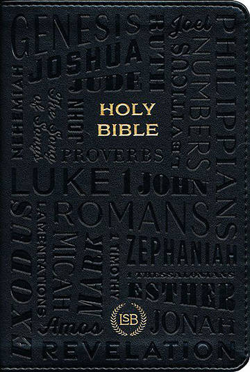 Picture of LSB Compact Edition Bible Black Faux Leather with Gold Writing