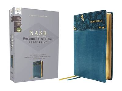 Nasb, Personal Size Bible, Large Print, Leathersoft, Teal, Red Letter, 1995 Text, Comfort Print