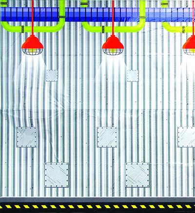 Picture of Vacation Bible School VBS 2022 God's Wonder Lab Science Lab Design a Room Backdrop