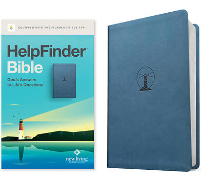 Helpfinder Bible Nlt, Filament Enabled (Leatherlike, Harbor Blue, Red Letter)