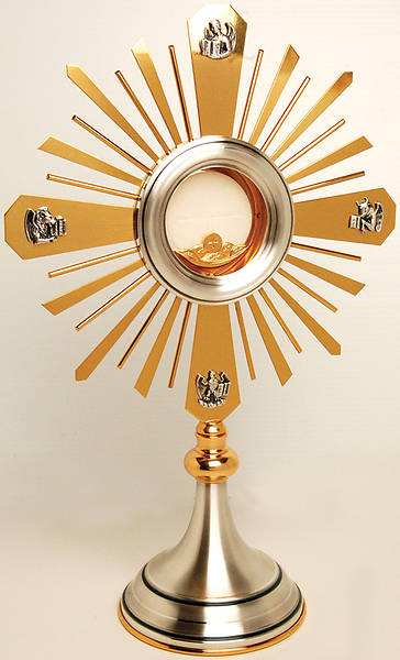 Picture of Kolyes K984AL 24K Gold Monstrance with Secure Acrylic Glass Enclosed Luna